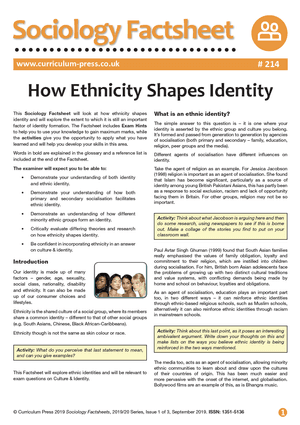 214 How Ethnicity Shapes Identity