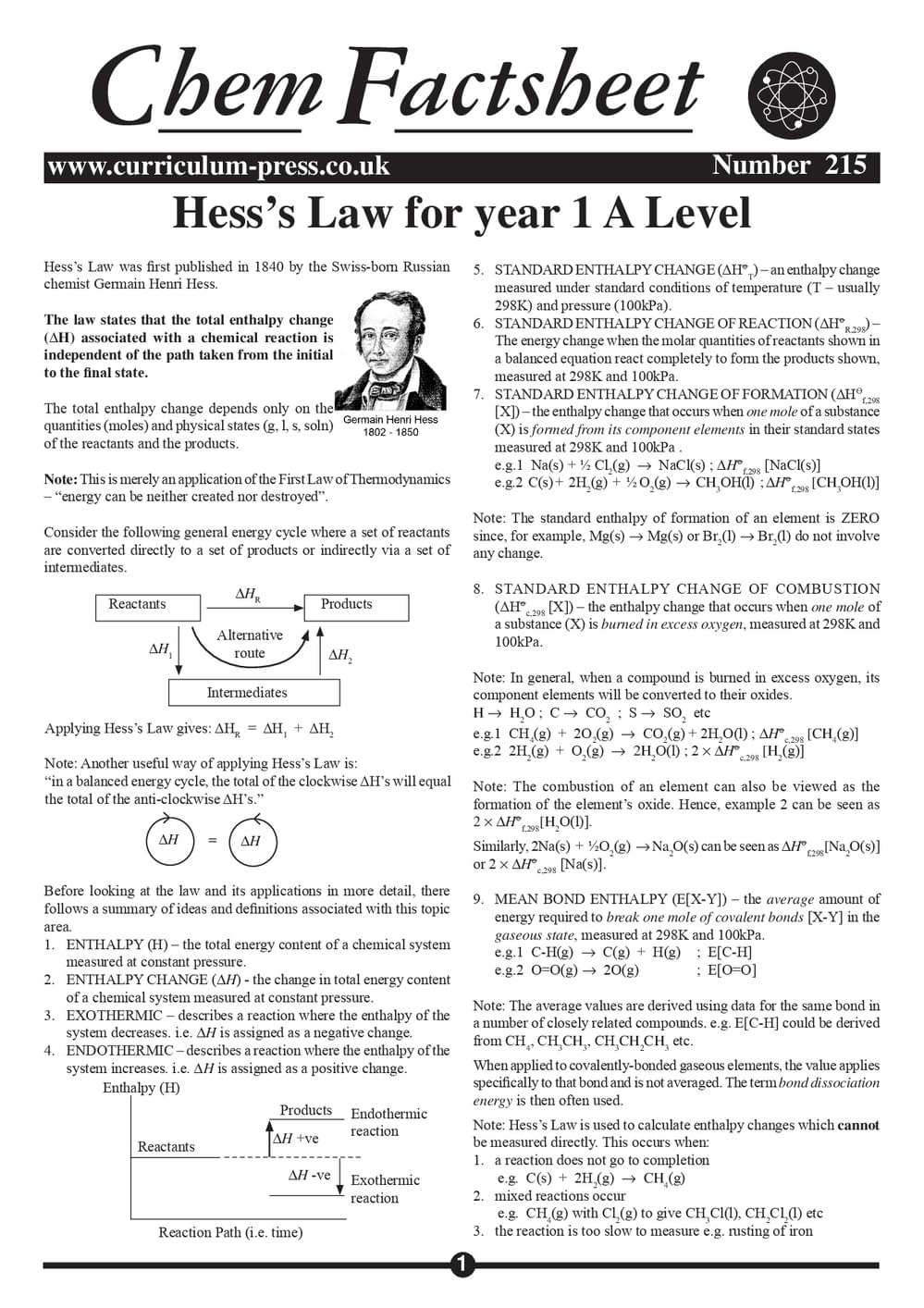 215 Hess's Law