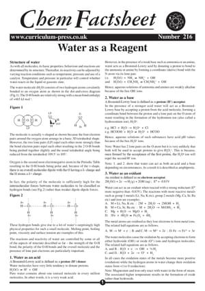 216 Water As A Reagent