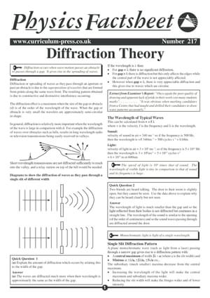 217 Diffraction Theory