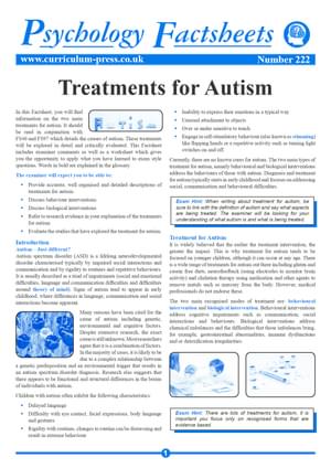 222 Treatments For Autism