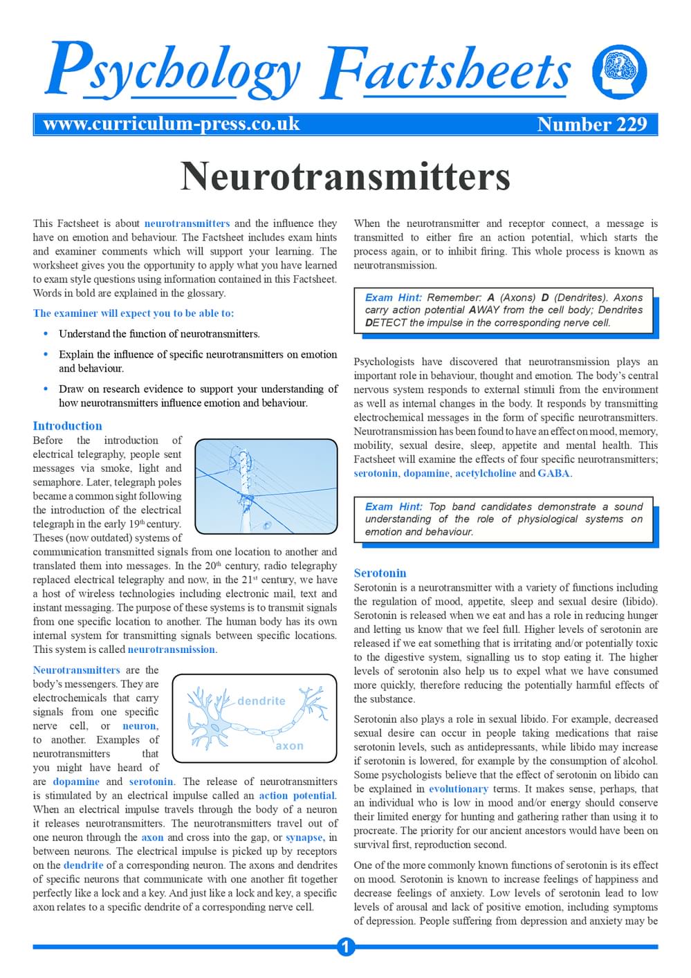 229 Neurotransmitters