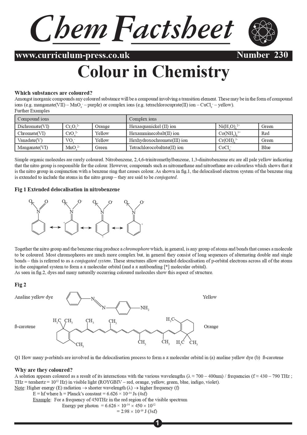 230 Colour In Chemistry