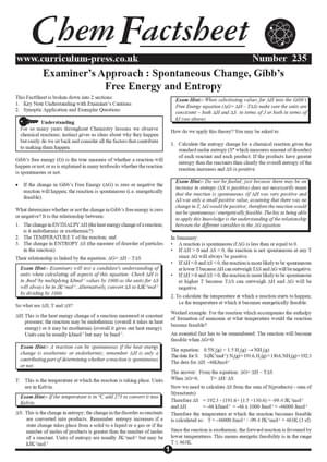 235 Gibb's Free Energy