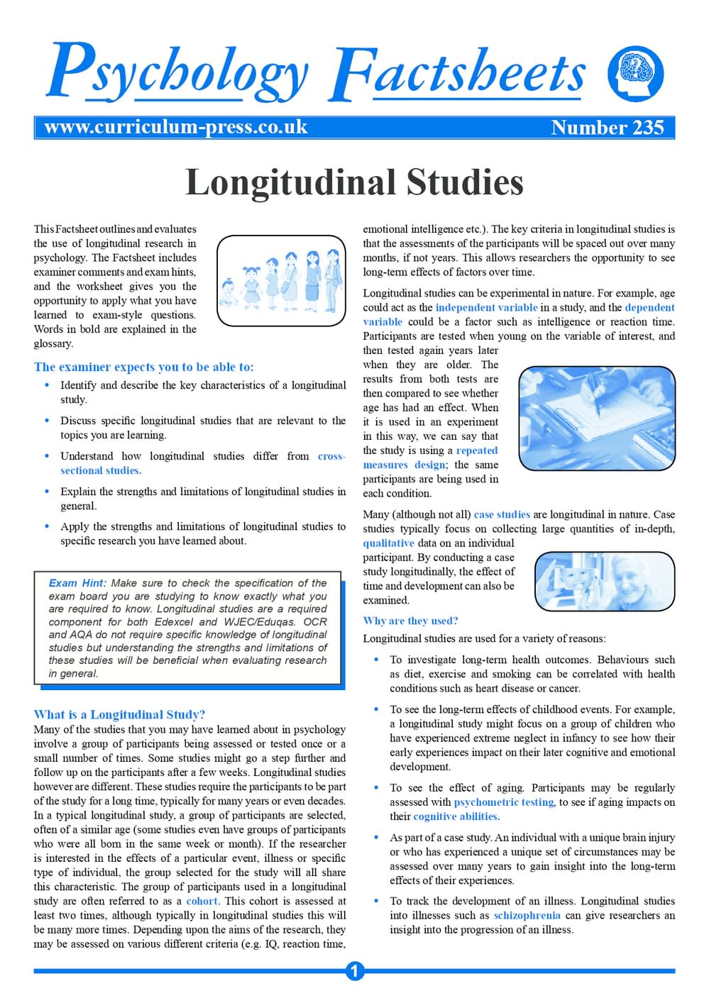 235 Longitudinal Studies