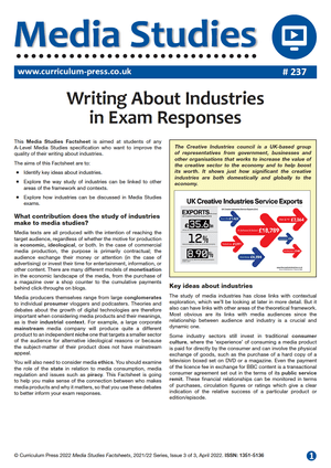 237 Writing About Industries in Exam Responses