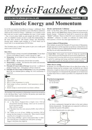 238 Kinetic Energy And Momentum
