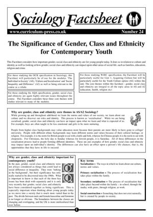 24 Significance Of Gender