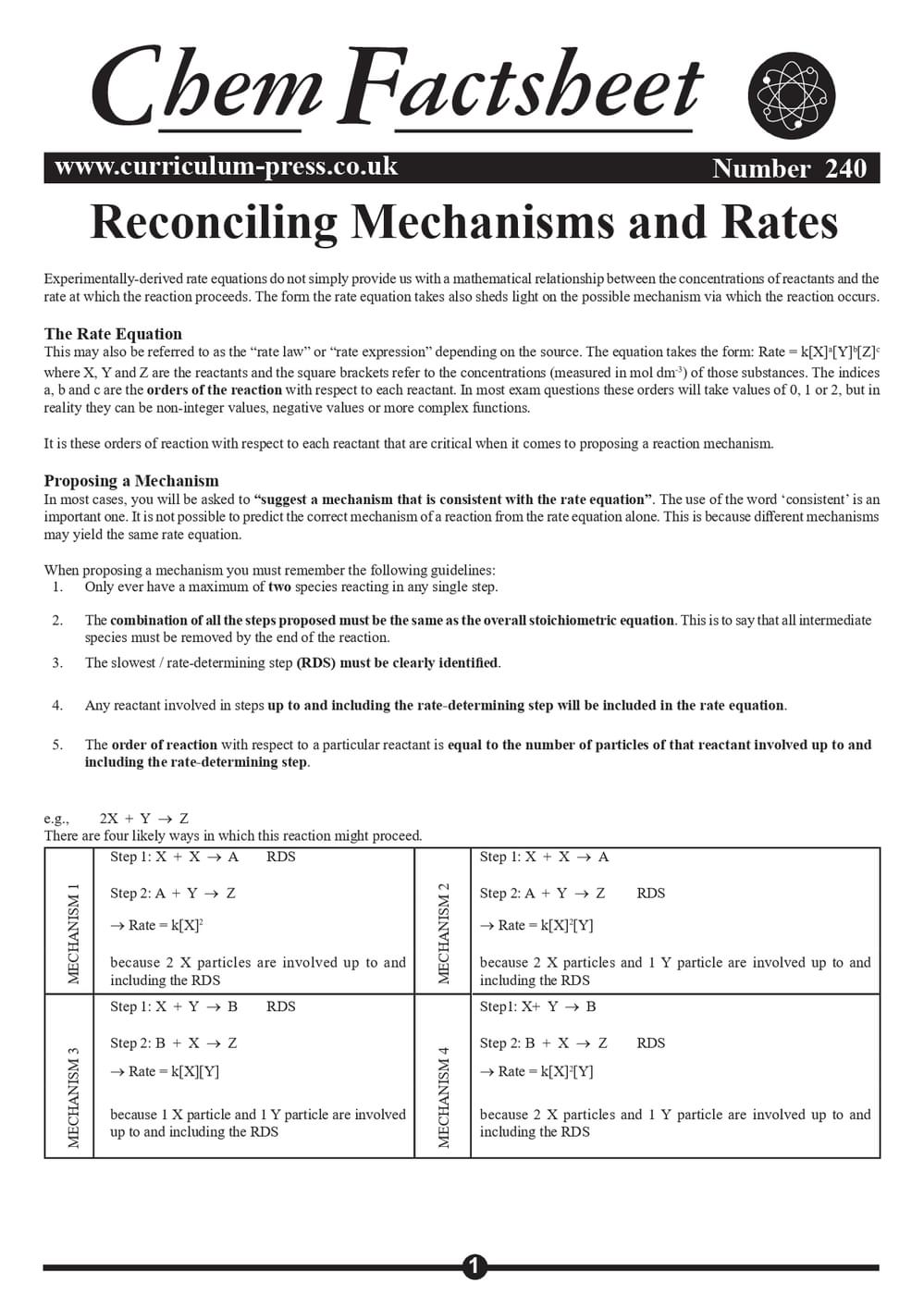 240 Reconciling Mechanisms And Rates