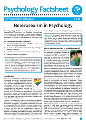 242 Heterosexism In Psychology