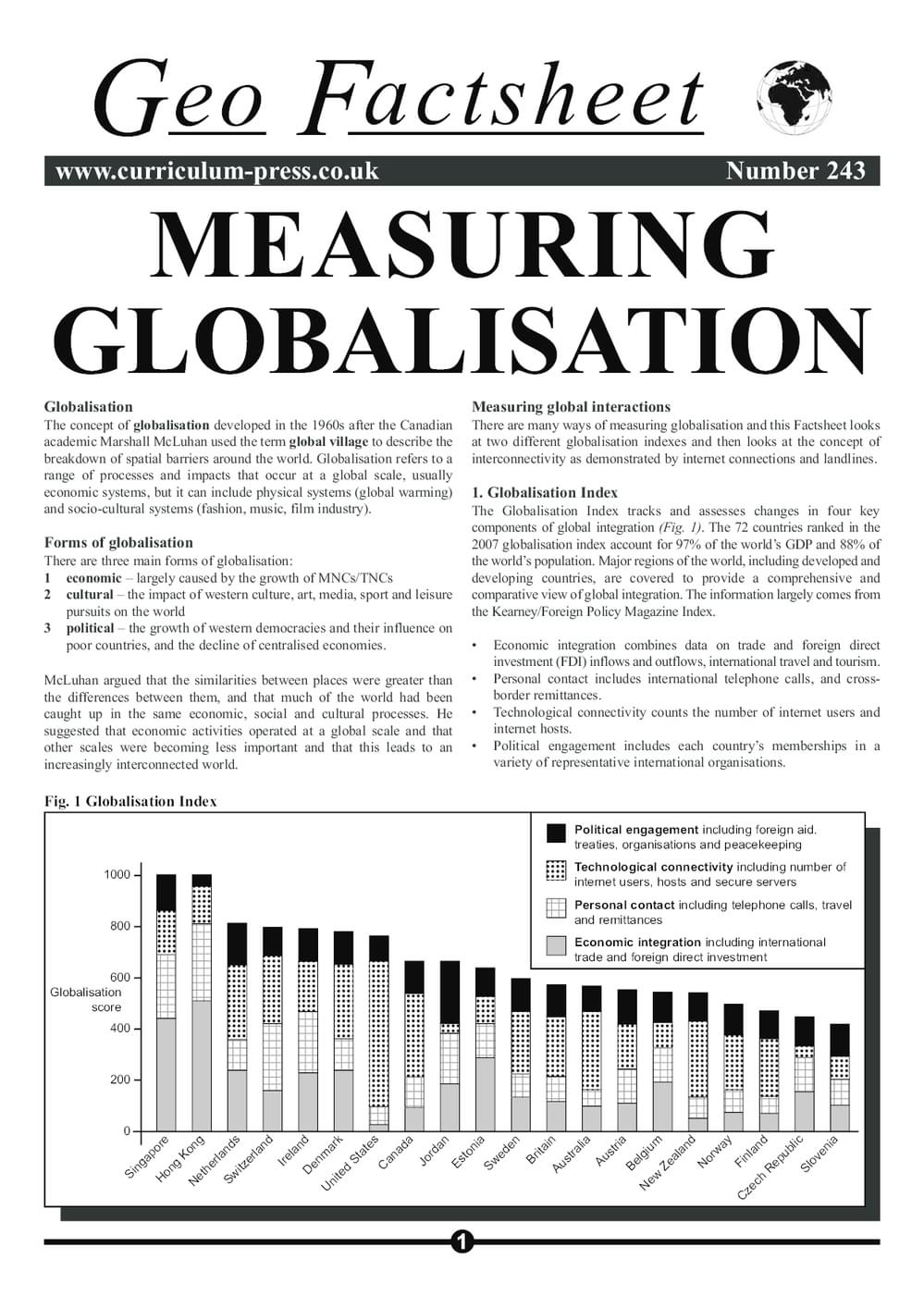 243 Measuring Globalisation