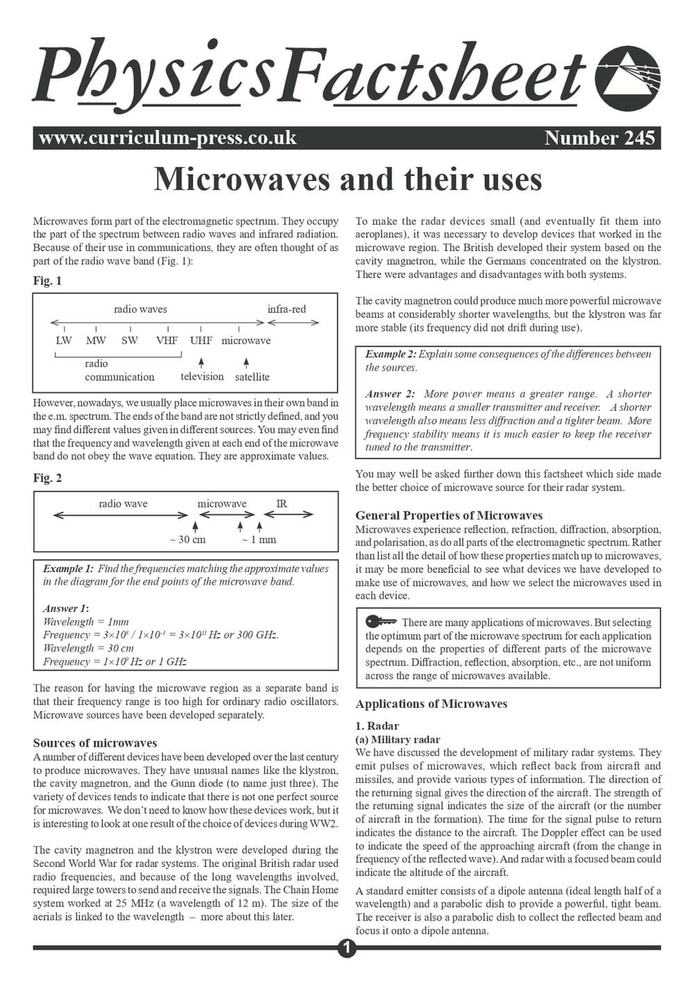 245 Microwaves And Their Uses