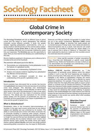 245 Global Crime in Contemporary Society