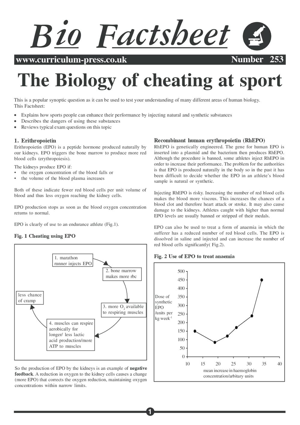 253 Bio Cheating In Sport
