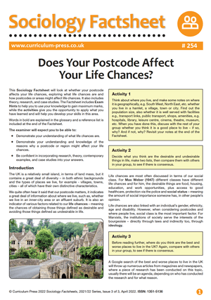 254 Does Your Postcode Affect Your Life Chances