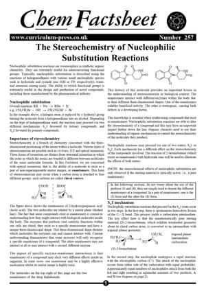 257 Nucleophilic Substitution Reactions   Stereochemistry