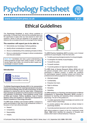 257 Ethical Guidelines