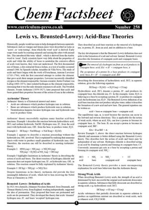 258 Acid Base Theories