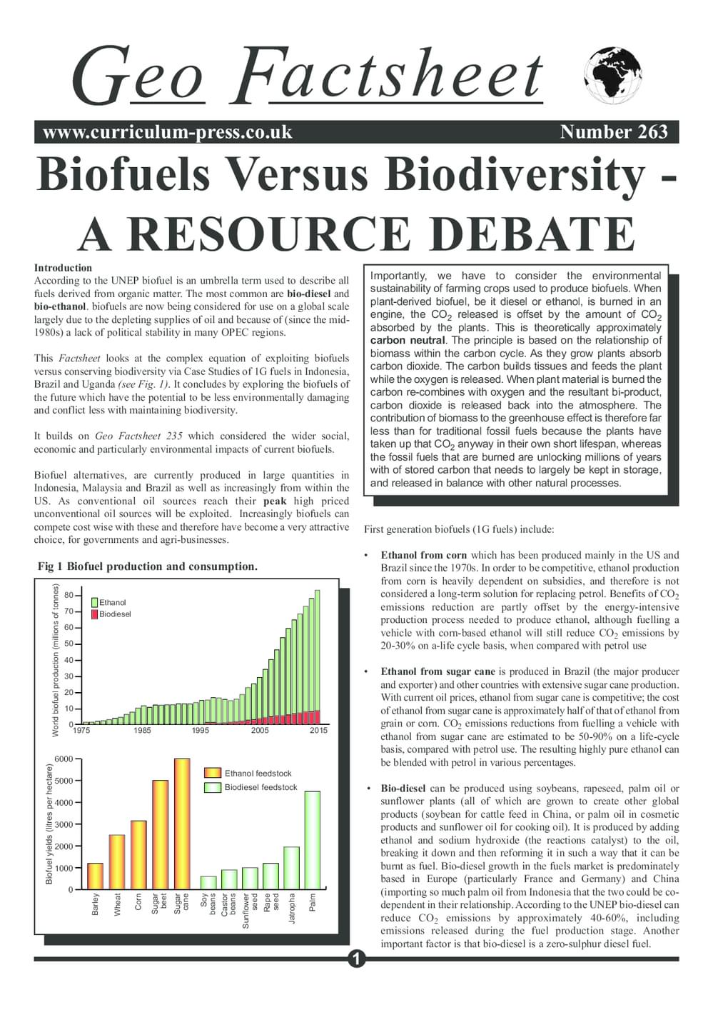 263 Biofuels V Diversity