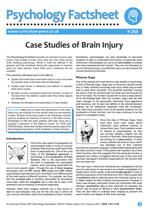 263 Case Studies of Brain Injury