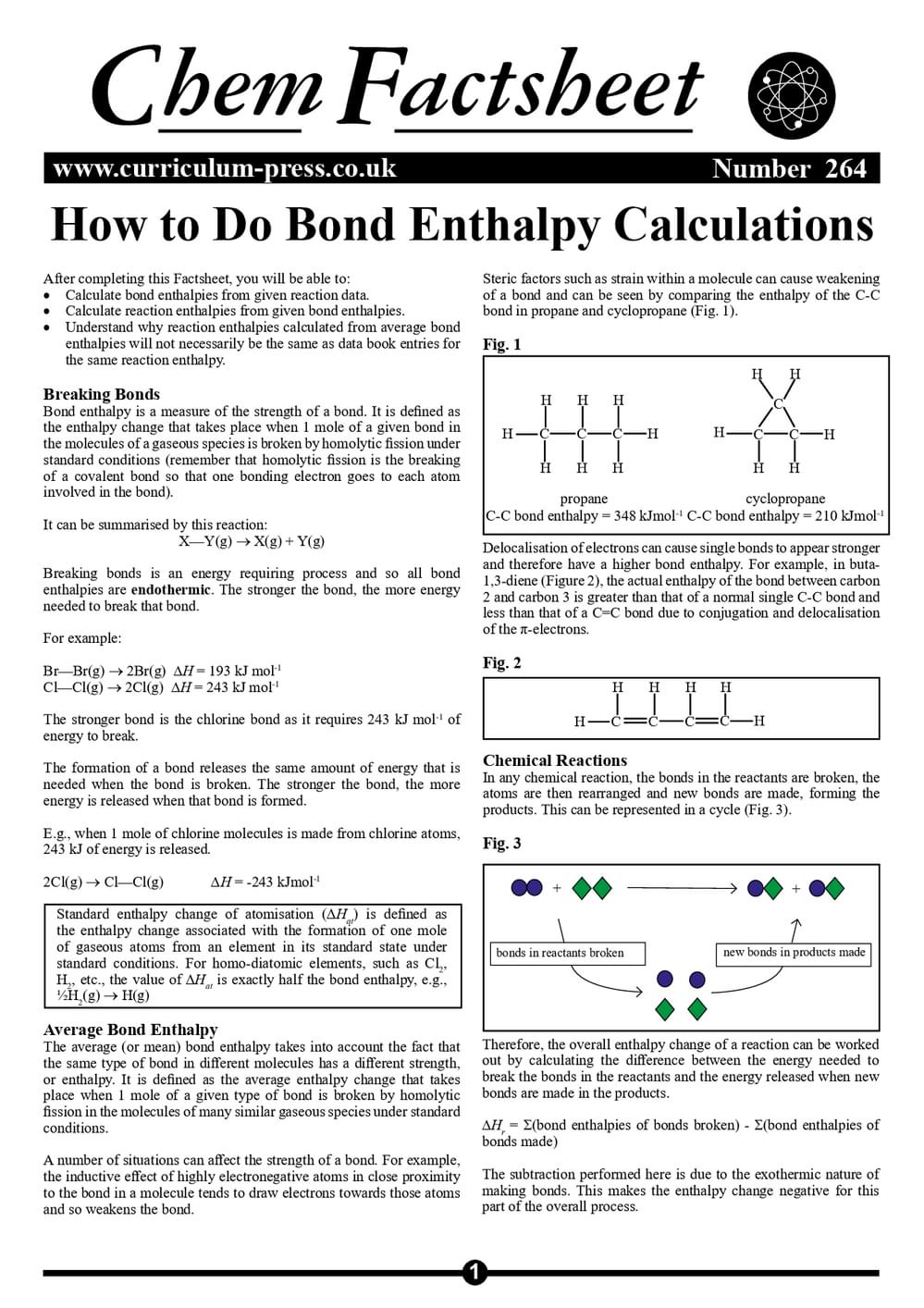 264 How To Do Bond Enthalpy Calculations