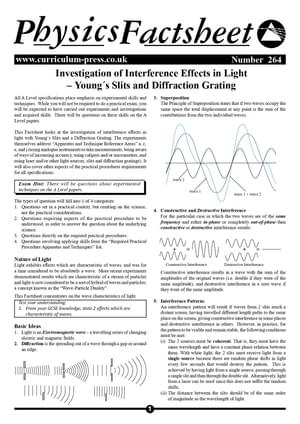 264 Interference Effects In Light