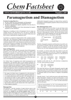 269 Paramagnetism And Diamagnetism
