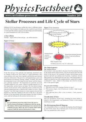 269 Stellar Processes And Life Cycle Of Stars
