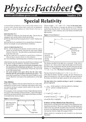 270 Special Relativity