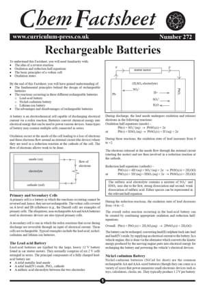 272 Rechargeable Batteries