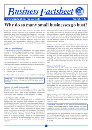 27 Small Business Go Bust