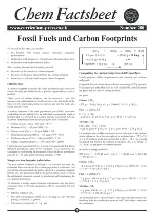 280 Fossil Fuels And Carbon Footprint