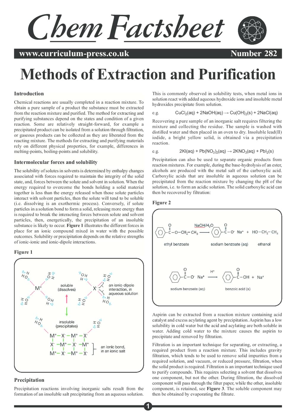 282 Methods Of Extraction And Purification