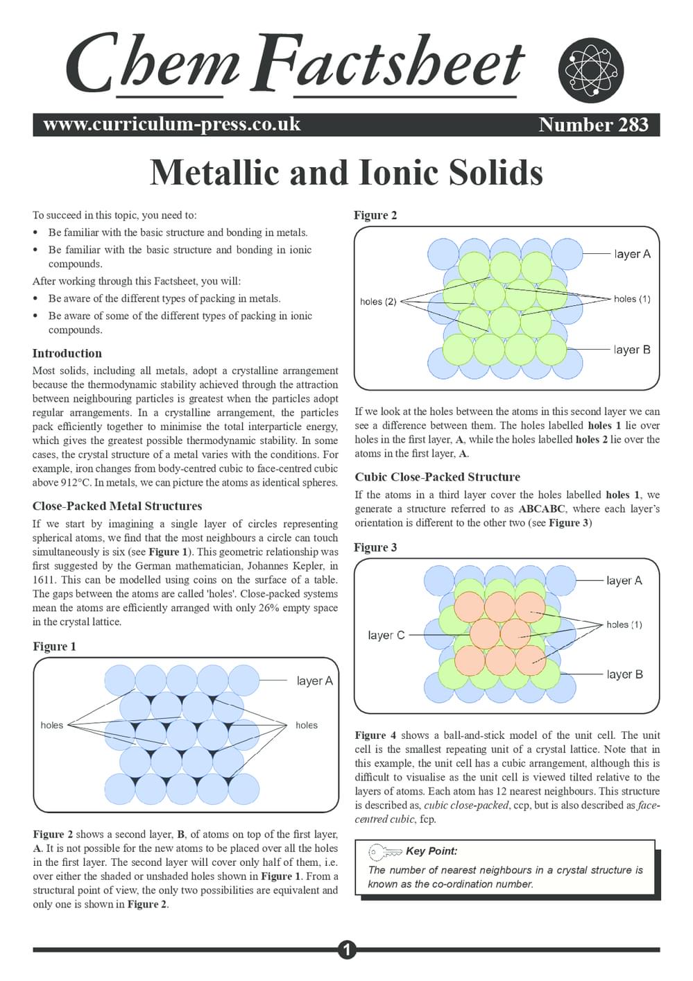 283 Metallic And Ionic Solids