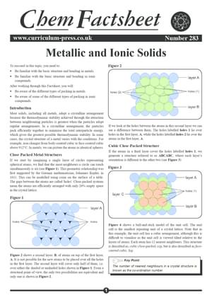 283 Metallic And Ionic Solids