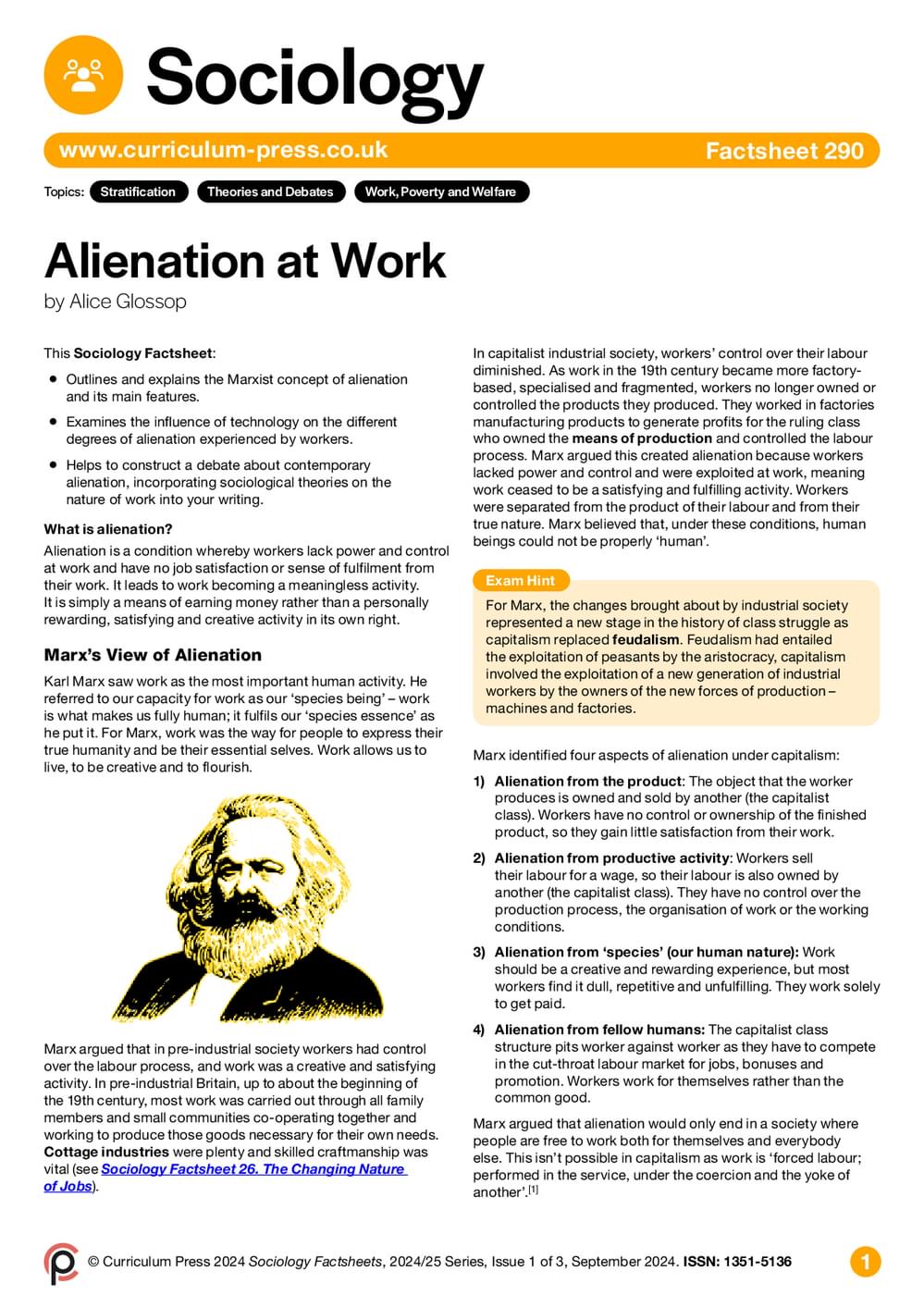 Alienation at Work - Curriculum Press