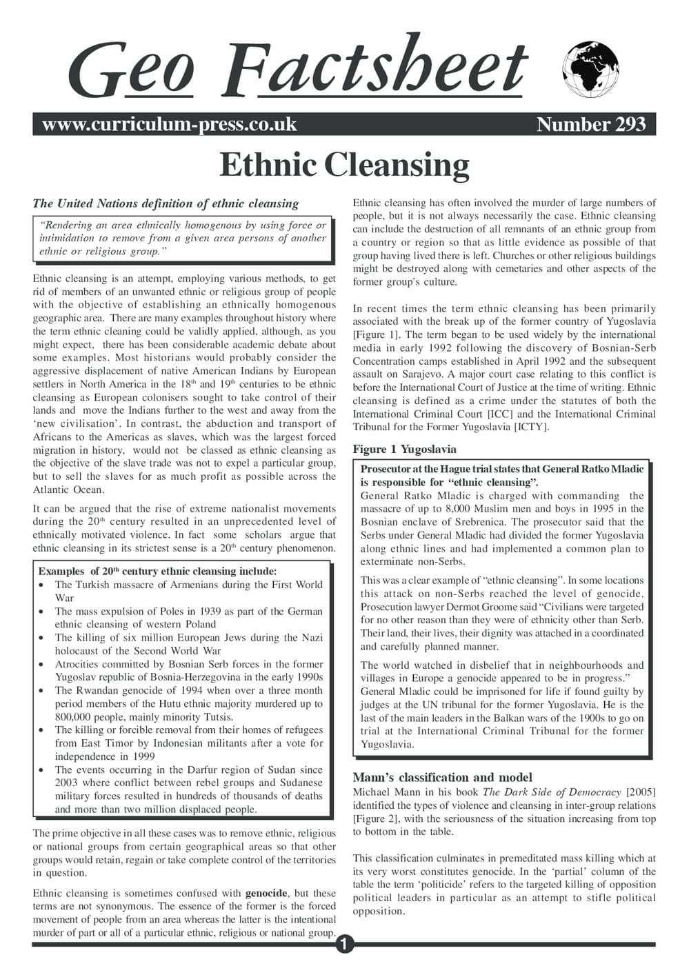 293 Ethnic Cleansing