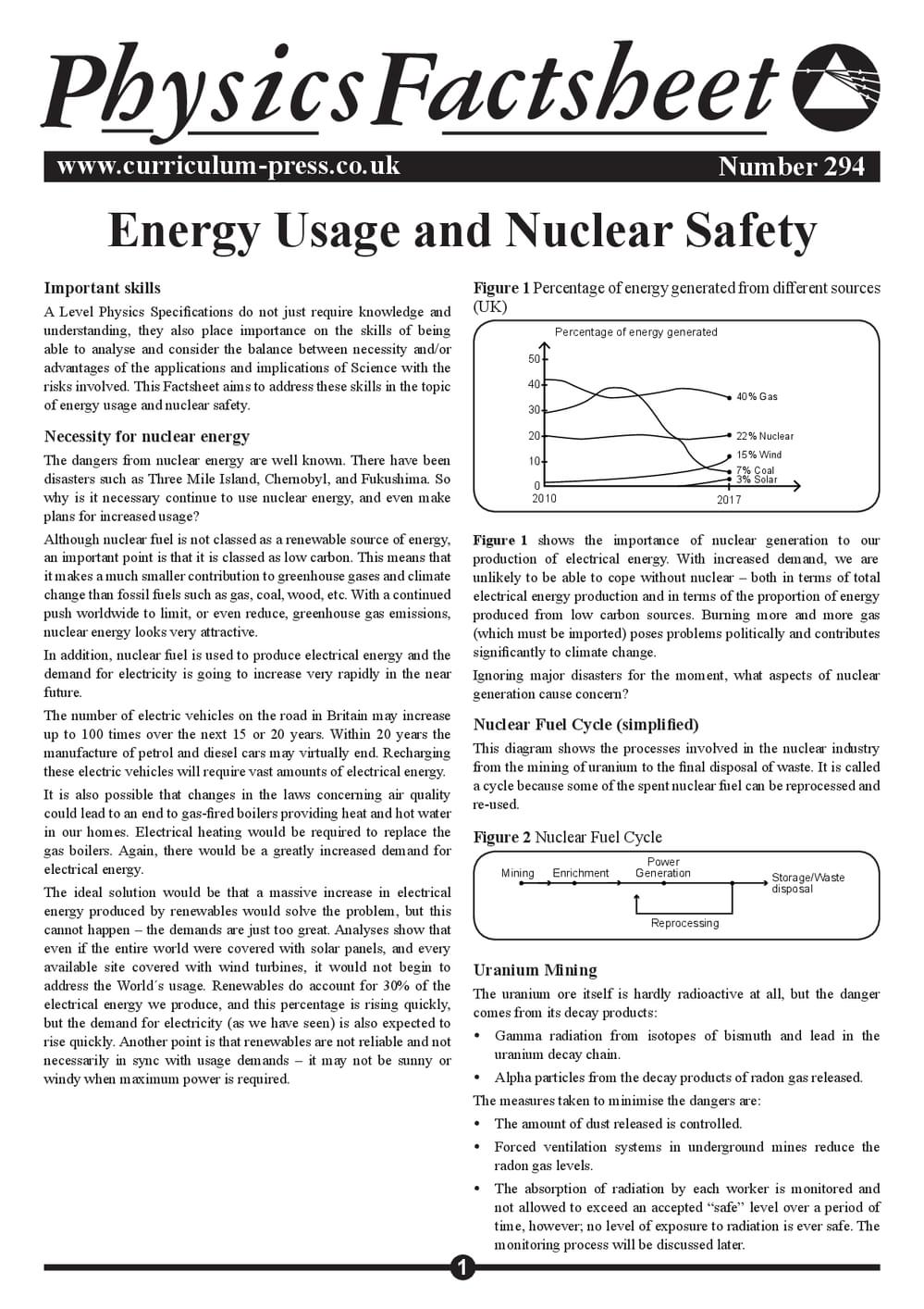 294 Energy Usage And Nuclear Safety V2