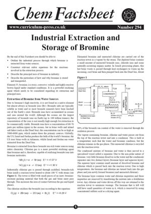 294 Industrial Extraction And Storage Of Bromine