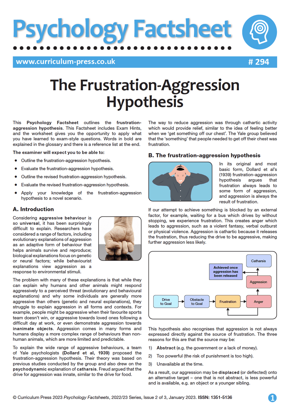 The Frustration-Aggression Hypothesis - Curriculum Press