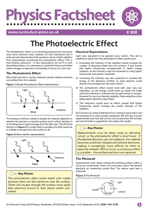 300 The Photoelectric Effect