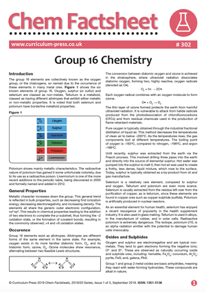 302 Group 16 Chemistry