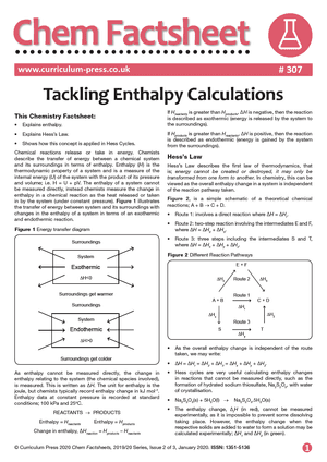 307 Tackling Enthalpy Calculations v2
