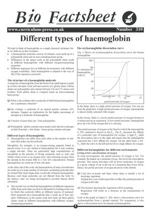 310 Different Types Of Haemoglobin