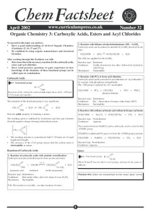 32 Carbox Acids Esters Acyl Chlor