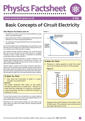 320 Basic Concepts of Circuit Electricity