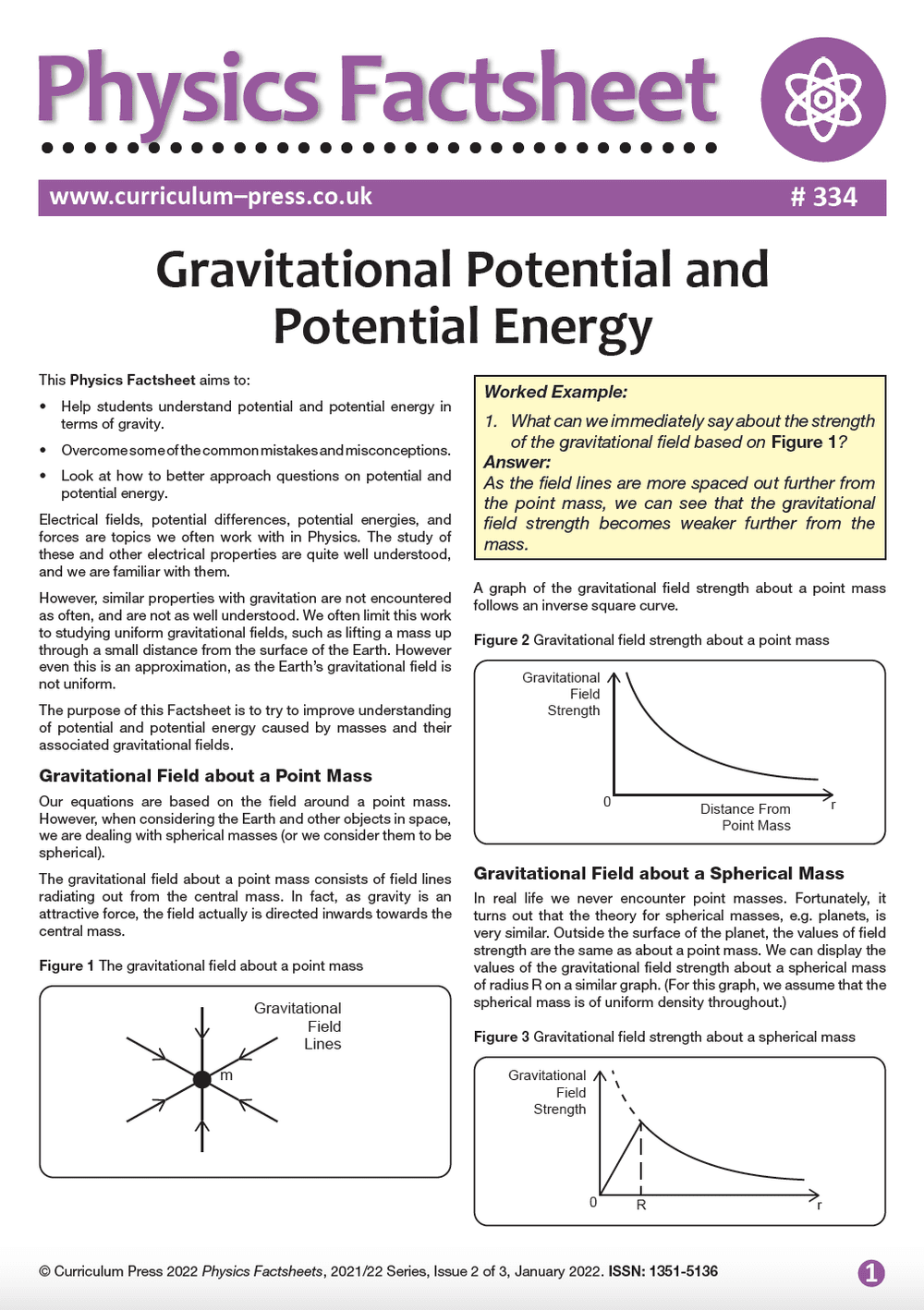Potential Energy In Science Gravitational Potential and Potential Energy - Curriculum Press
