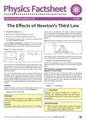 338 The Effects of Newtons Third Law