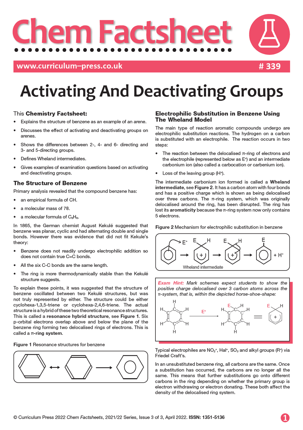 Activating And Deactivating Groups Curriculum Press