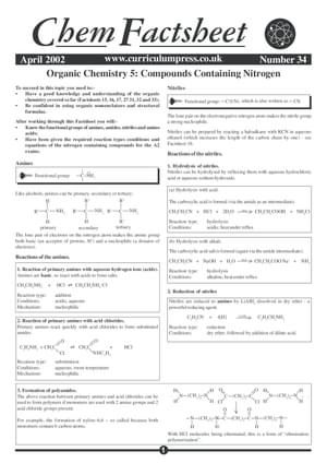 34 Compounds Nitrogen